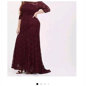 TORRID SPECIAL OCCASION OFF SHOULDER DRESS